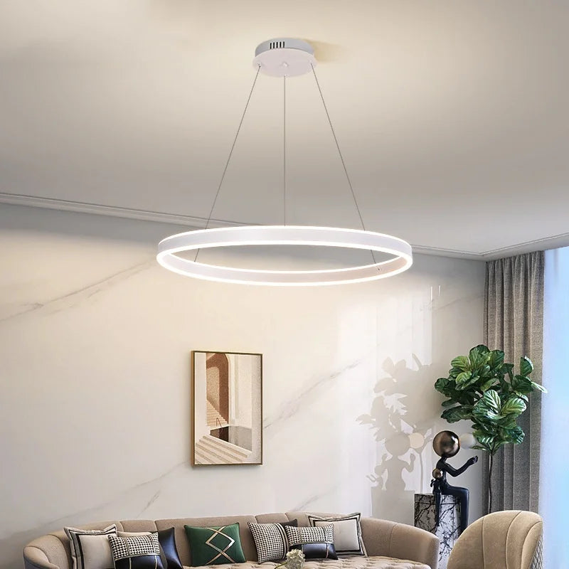 Decorbites™ Kreis-Hängeleuchter mit Dimmbarem LED-Licht für das Moderne Wohnzimmer