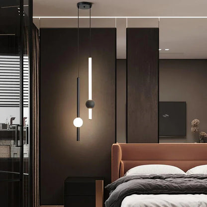 Decorbites™ Glasstab-Hängeleuchte - Moderne lange Hängelampe für Wohnzimmer, Schlafzimmer & Laden