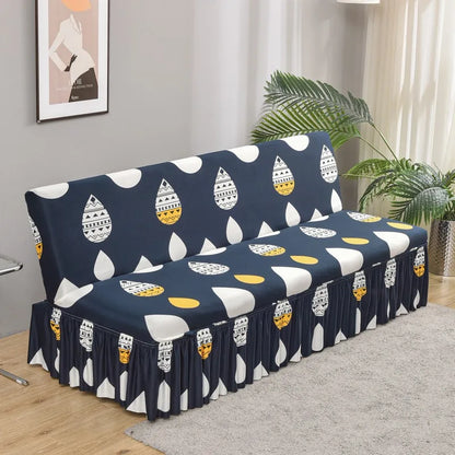 DecorBites™ Elastic Armless Futon Bed Sofa Cover Slipcover