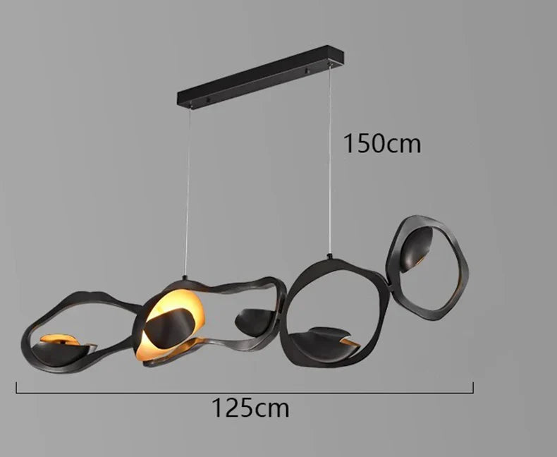 Silver Modern Pendant Light 200cm Dimmable