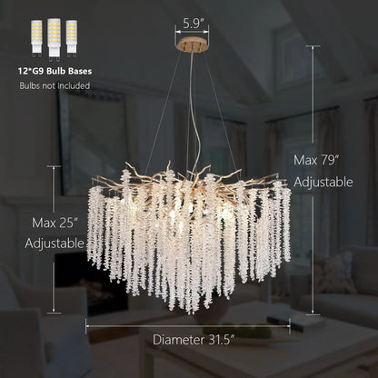 Decorbites™ Kristall-Quasten-Kronleuchter: Elegante Pendelleuchten für das Esszimmer
