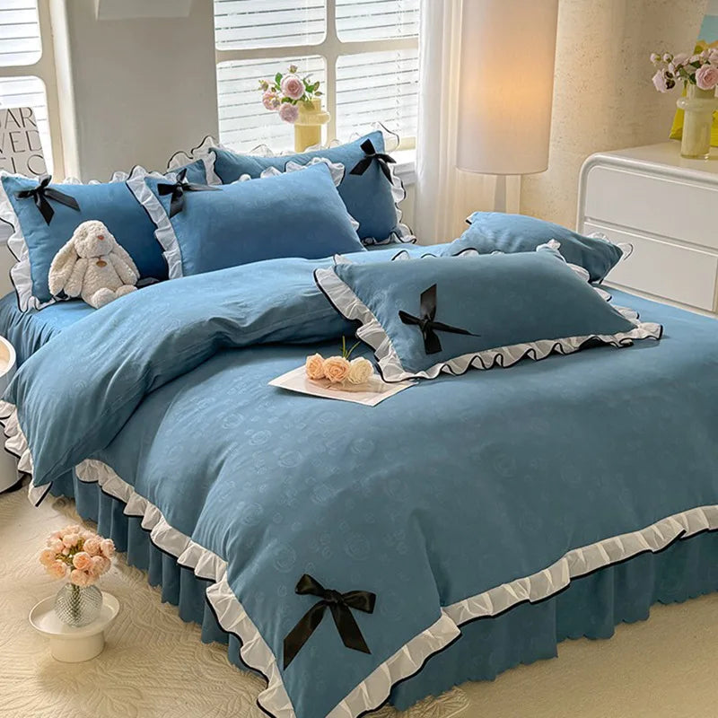 Polyester Lace Bed Skirt
