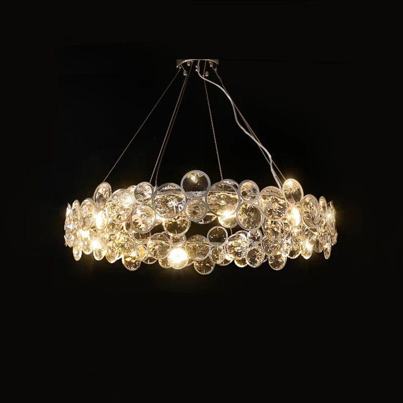 DecorBites™ Crystal Magic Ring Pendant Light for Dinning Room