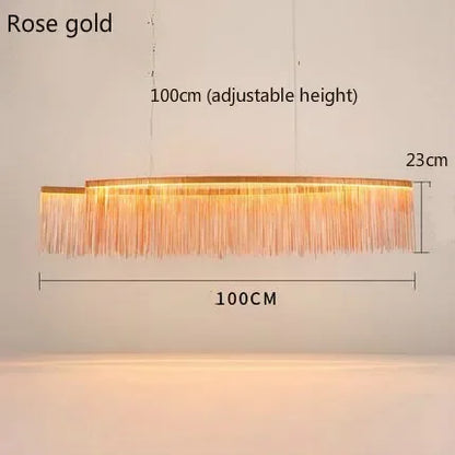 Decorbites™ LED-Aluminium-Quasten-Kronleuchter: Moderne dimmbare Beleuchtung für Wohnzimmer, Hotel, Halle