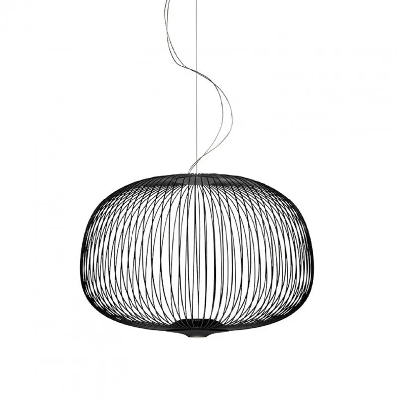 Gold Cage LED Pendant Lamp
