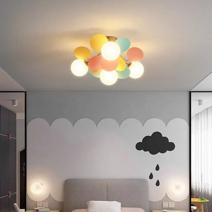 Decorbites™ Kinderzimmer-Glas-Kugeln-Kronleuchter, moderner LED-Deckenleuchter