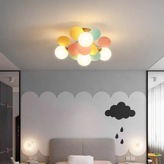 Decorbites™ Kinder-LED-Deckenleuchte: Eisenblech-Glas-Leuchter