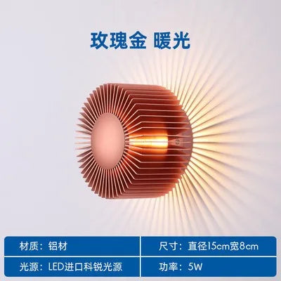 Decorbites™ LED Aluminium Wandlampe: Modernes minimalistisches Kunst-Dekor für Wohnzimmer, Schlafzimmer, Hotel