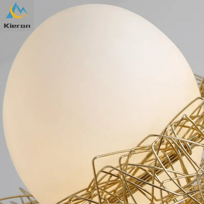 Decorbites™ Vogelnest-Glas-LED-Deckenleuchte für modernes nordisches Wohnzimmer-Dekor