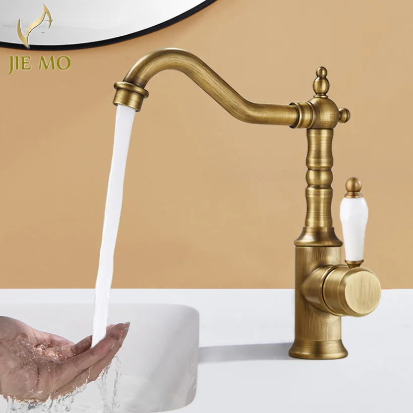 Decorbites™ Gold Luxus-Küchenarmatur für Haushaltsspüle, Heiß- und Kaltwassermischer