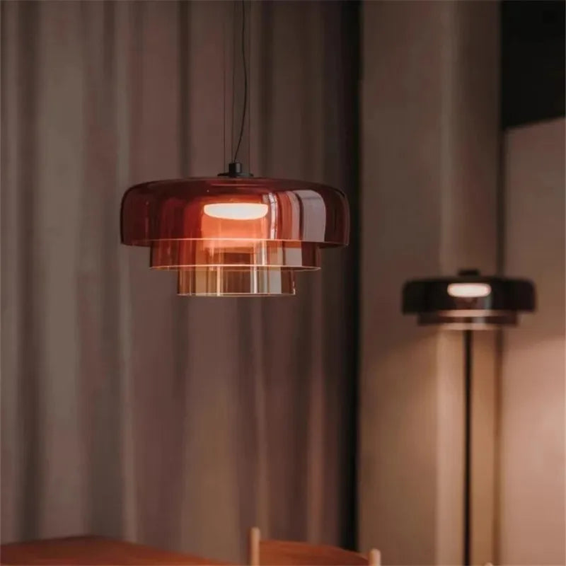 Decorbites™ Levels Bunte Glasanhängerleuchte: Moderne LED-Kronleuchter für Esszimmer, Bar und Wohnzimmer
