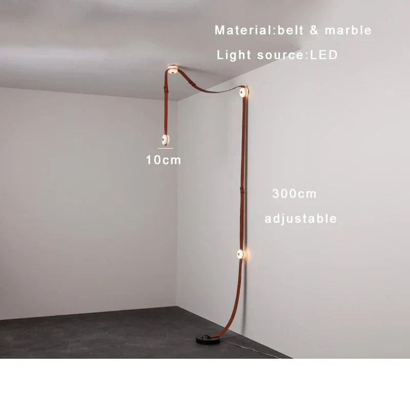 Leather Marble Ceiling Light