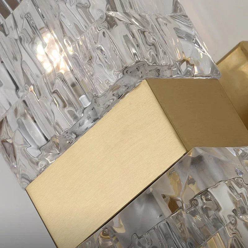 Decorbites™ Kristall-Rechteck-Wandleuchte: Luxuriöse moderne LED-Beleuchtung für Wohnzimmer, Schlafzimmer, Treppenhaus, TV-Dekoration