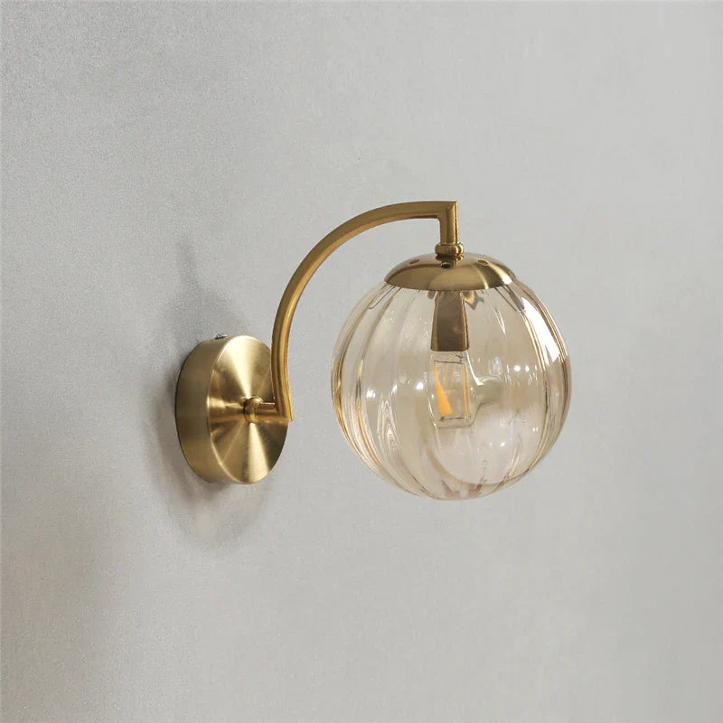 Decorbites™ Farbige Glasball-Wandlampe LED für Schlafzimmer Wohnzimmer Treppenbeleuchtung