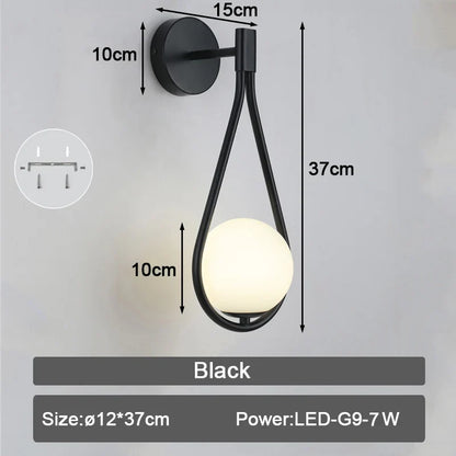 Decorbites™ LED Wandarmatur mit G9-Birnen für Innenbeleuchtung in Schwarz-Gold