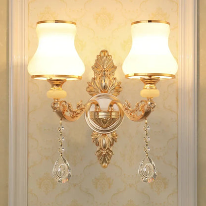 DecorBites™ Crystal Wall Sconce Bedroom Lamp Indoor Modern Lighting Europen Style