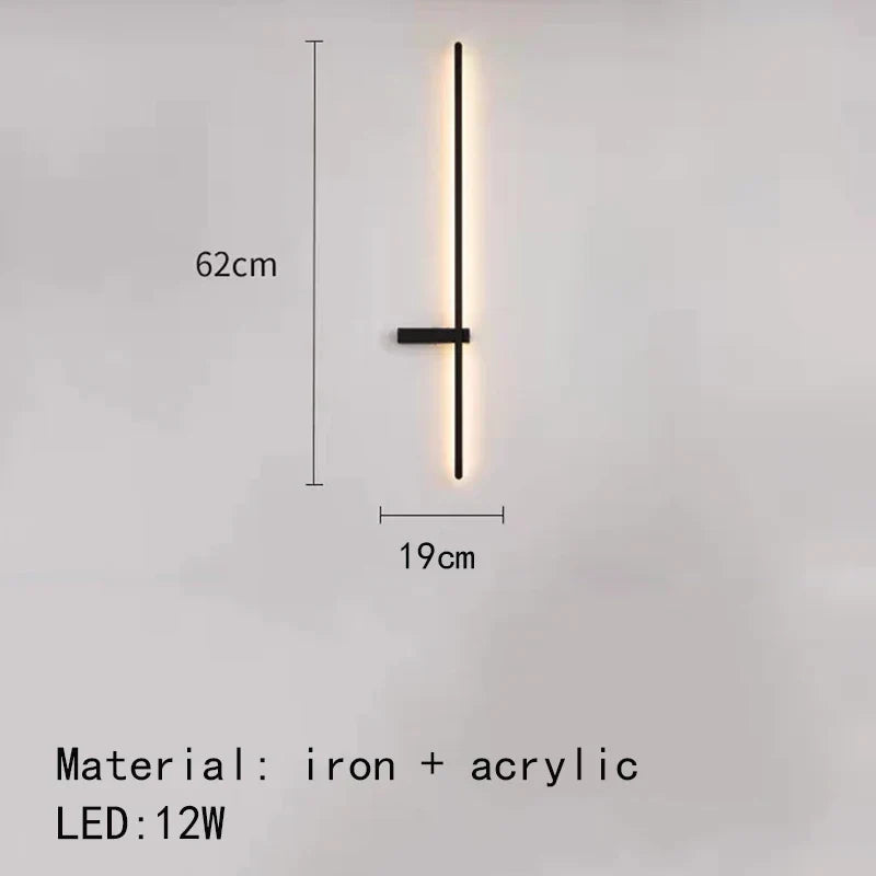Decorbites™ LED Wandlampen: Moderne Schwarz-Weiß Aluminium Wandlampe für Wohnzimmer Schlafzimmer
