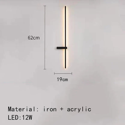 Decorbites™ LED Wandlampen: Moderne Schwarz-Weiß Aluminium Wandlampe für Wohnzimmer Schlafzimmer