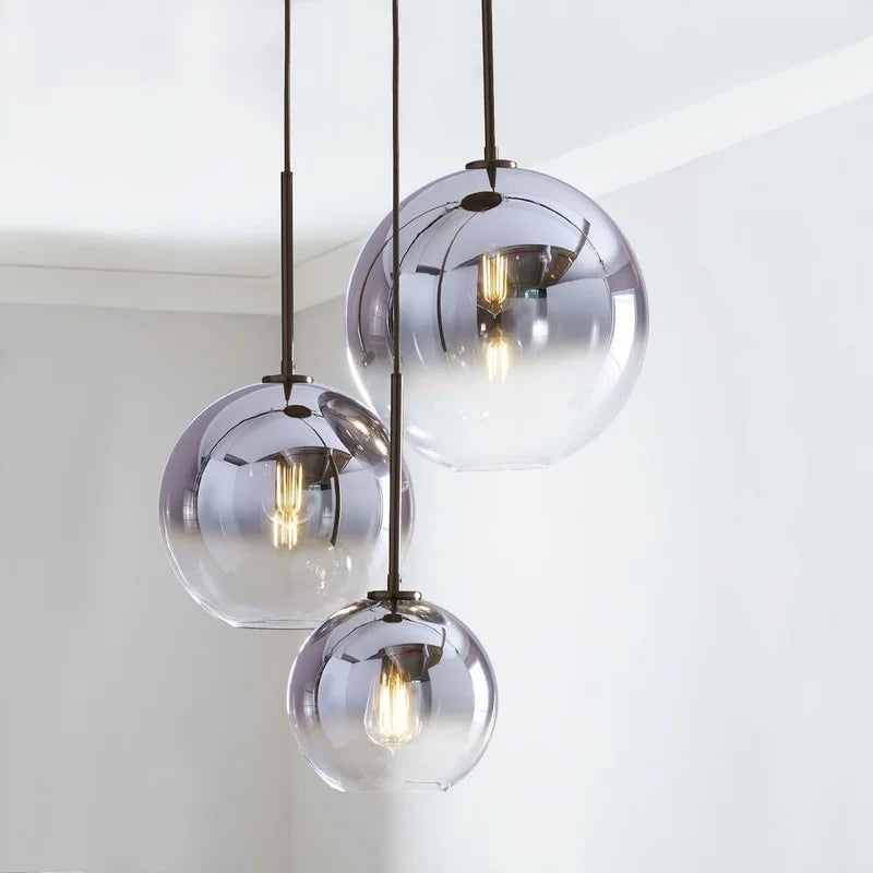 Decorbites™ Gradient-Glas-Hängeleuchte mit LEDs für Wohnzimmer, Schlafzimmer - E27
