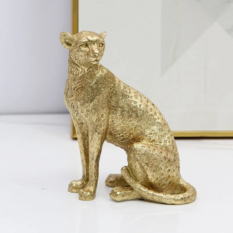 Decorbites™ Leopardmuster Gepard Harzhandwerk: Realistische Dekoration für Zuhause und Büro
