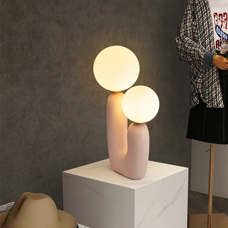 Decorbites™ Glasballen-Tischleuchte: Grün Rosa Harz Nordisch Süß Schlafzimmer Wohnzimmer Dekoration
