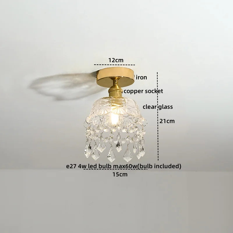 Decorbites™ Kristall-LED-Deckenleuchte Luxuriöser moderner Kronleuchter für Wohnzimmer Flur