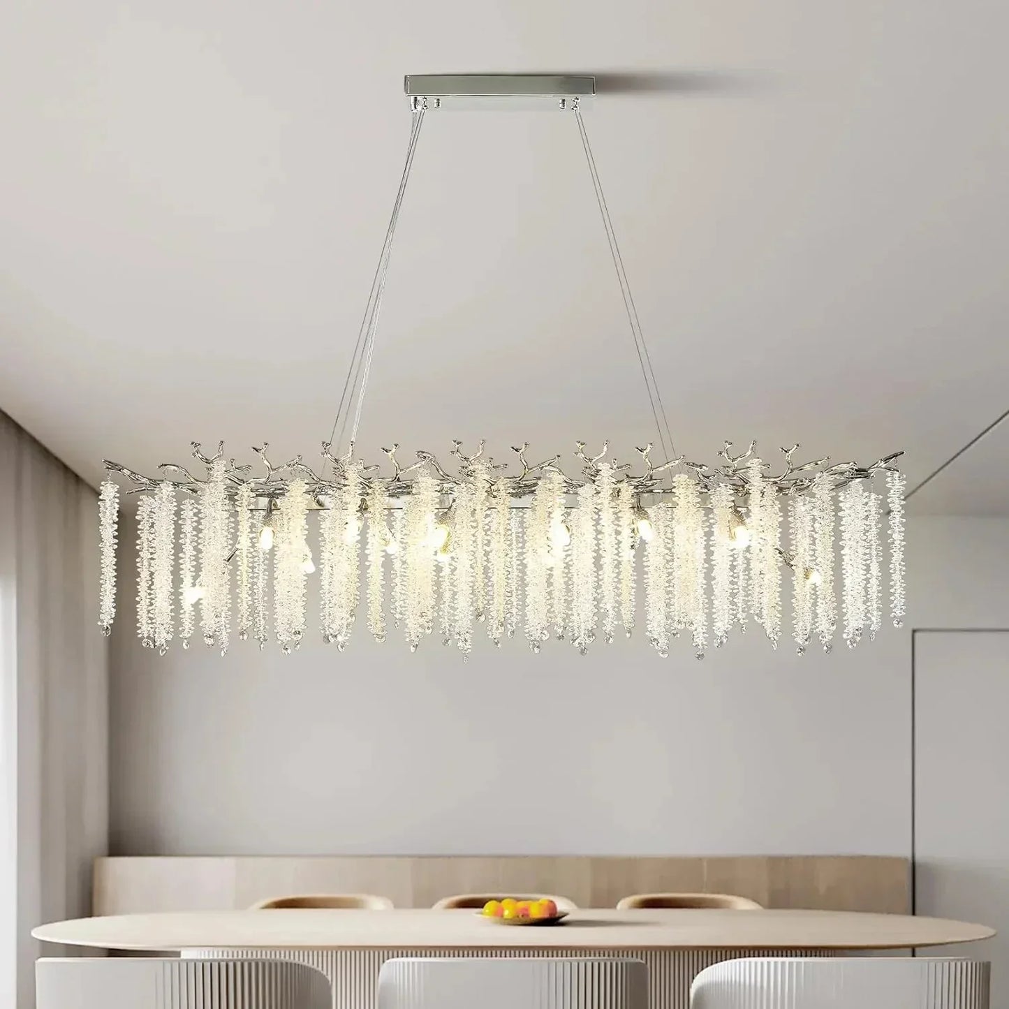 Decorbites™ Gold Kristallzweig-Kronleuchter | Moderne Luxus-Runde Deckenleuchte