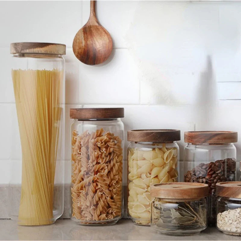 DecorBites™ Glass Hermetic Storage Jars with Airtight Lids