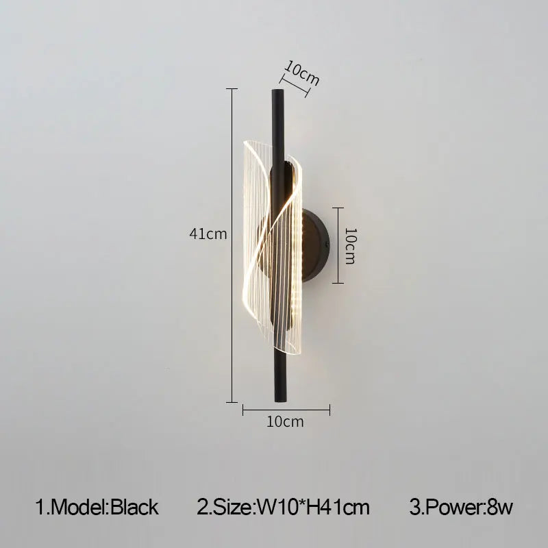 Modern Gold Black Sconce