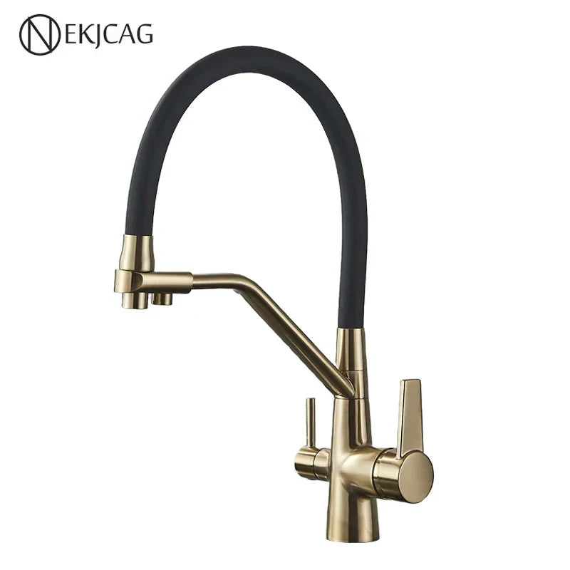 Decorbites™ Gold Filter Küchenarmatur 360° Drehung Reinigungsspülbeckenhahn