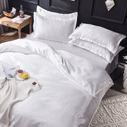 Decorbites™ Ice Rayon Satin Bettwäsche-Set: Kühlend, weich, sommerlicher Komfort für Einzel- bis Doppelbett