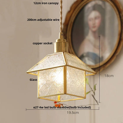 DecorBites™ Glass LED Pendant Lamp Adjustable Loft Kitchen Light Fixture