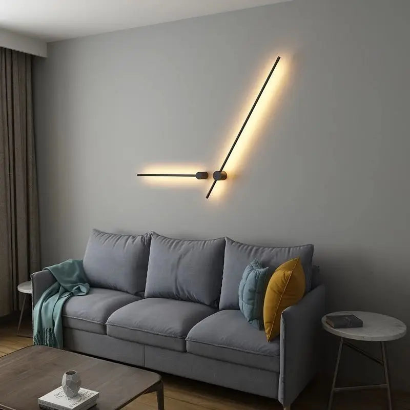 DecorBites™ Creative Staircase Wall Lights: LED Strip Wall Lamp for Living Room