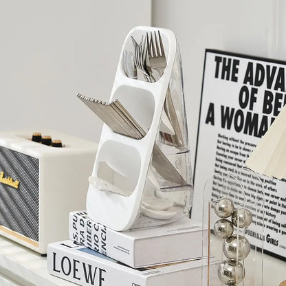 DecorBites™ 3-Tier Cutlery Rack - Kitchen Utensil Organizer