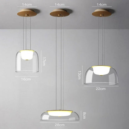 Decorbites™ Glas-Hängeleuchten Einfache Innenraum-Beleuchtung für Heimdekoration im Wohnzimmer und Esszimmer