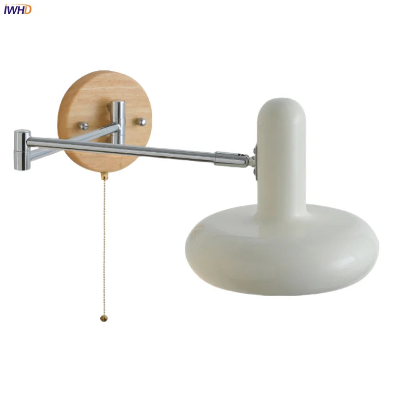 DecorBites™ Cream Iron Art LED Wall Lamp for Bedroom Living Room Decor