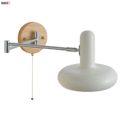 DecorBites™ Cream Iron Art LED Wall Lamp for Bedroom Living Room Decor