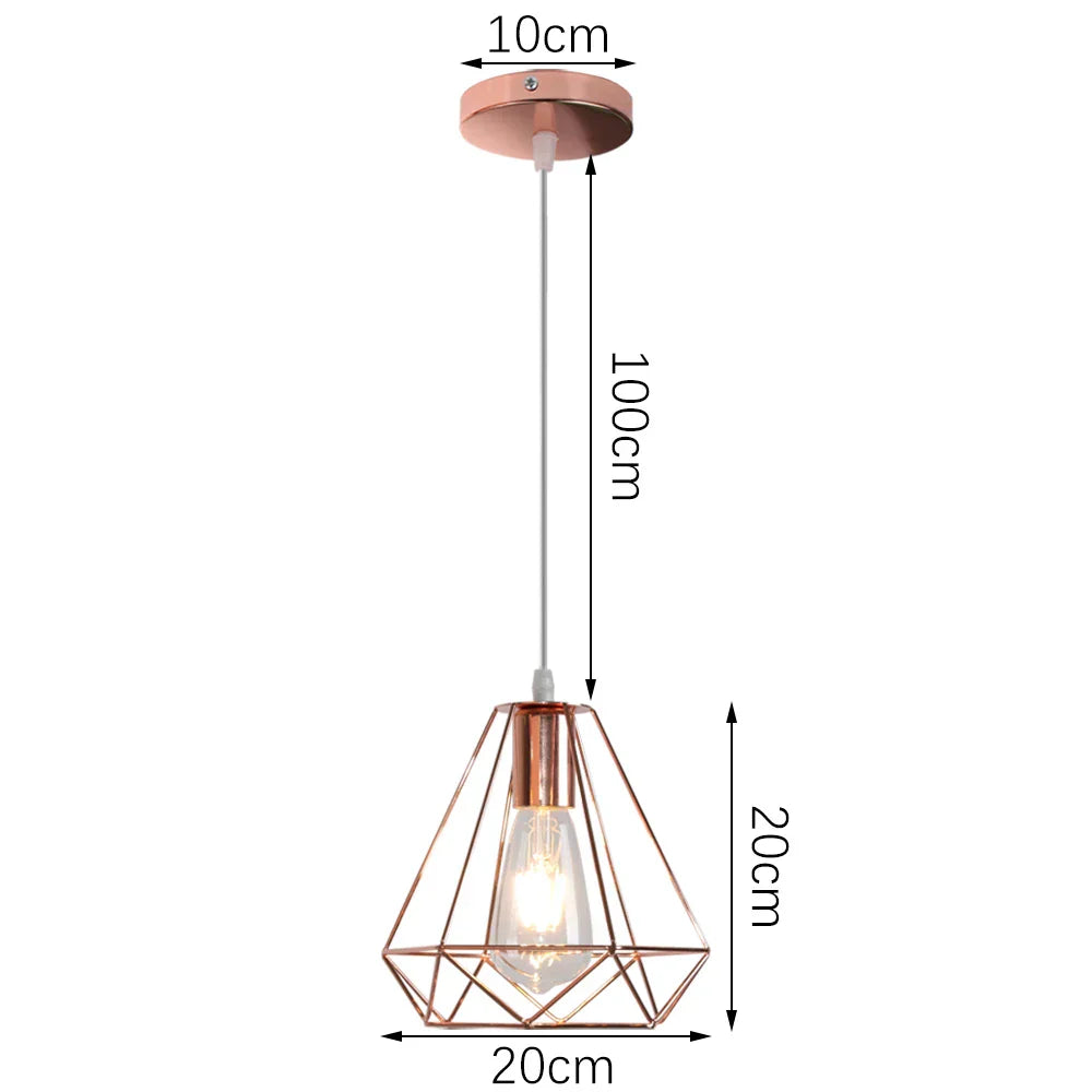 Decorbites™ Industrielles Retro-Loft-LED-Pendantleuchte für Wohnzimmer, Küche und Heim