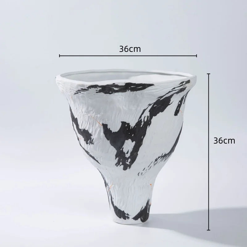 DecorBites™ Abstract Irregular Ceramic Vase Set Colorful Graffiti Ornaments Home Decoration