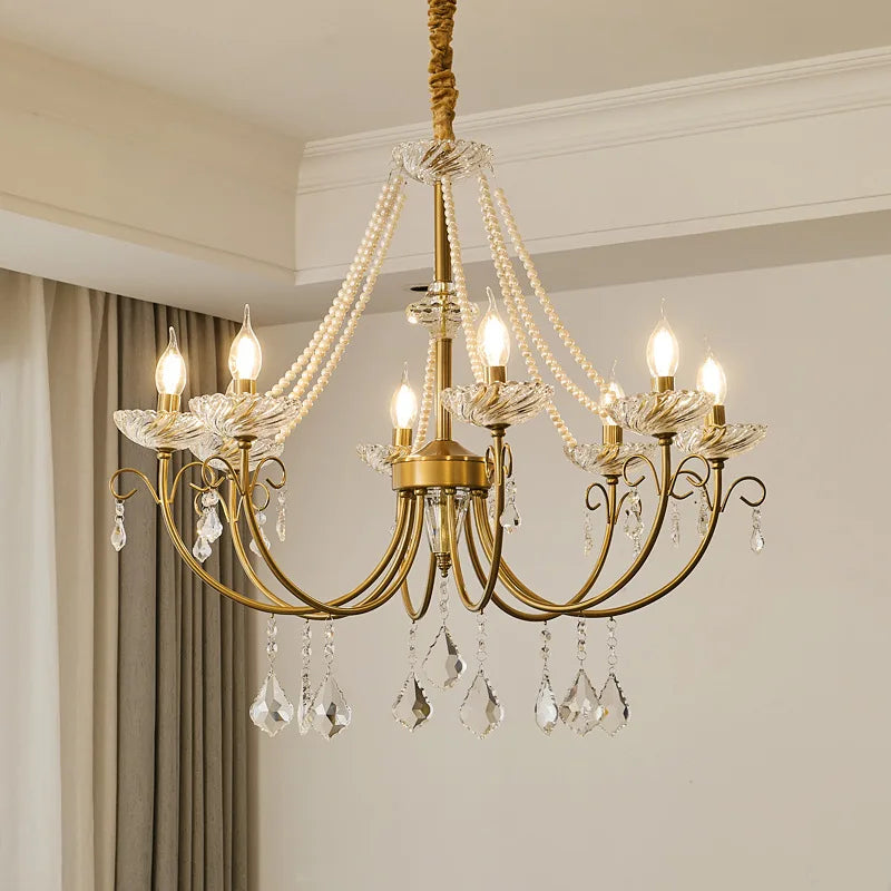 Decorbites™ Kristall-LED-Kronleuchter Wohnzimmer Luxusbeleuchtung E14 Hänge-Lampen