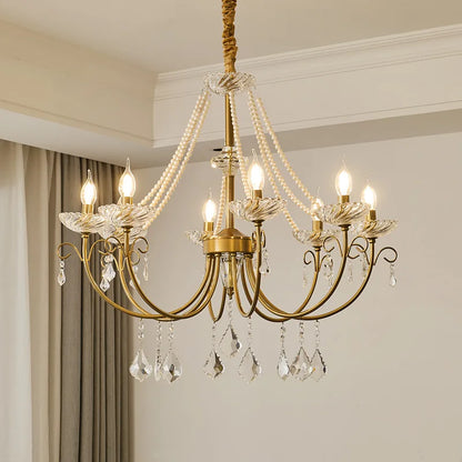 Decorbites™ Kristall-LED-Kronleuchter Wohnzimmer Luxusbeleuchtung E14 Hänge-Lampen