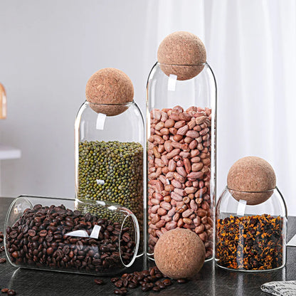 Decorbites™ Glasflaschen-Dispenser-Set: Gläser, Shampoo, Olivenöl, Make-up-Glas