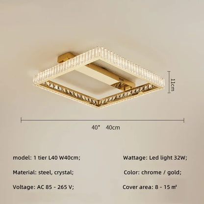 Decorbites™ Kristall-LED-Deckenleuchter: Intelligente, dimmbare Beleuchtung für das Schlafzimmer