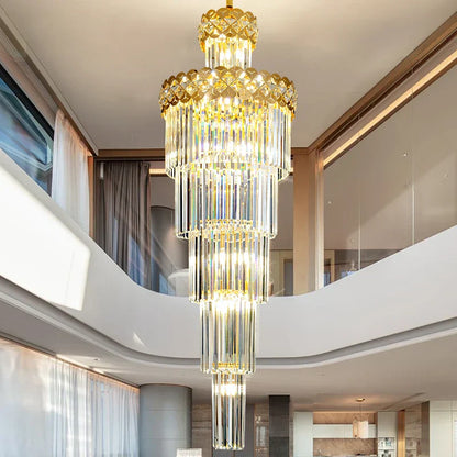 DecorBites™ Light Luxury Crystal Chandelier for Elegant Living Spaces