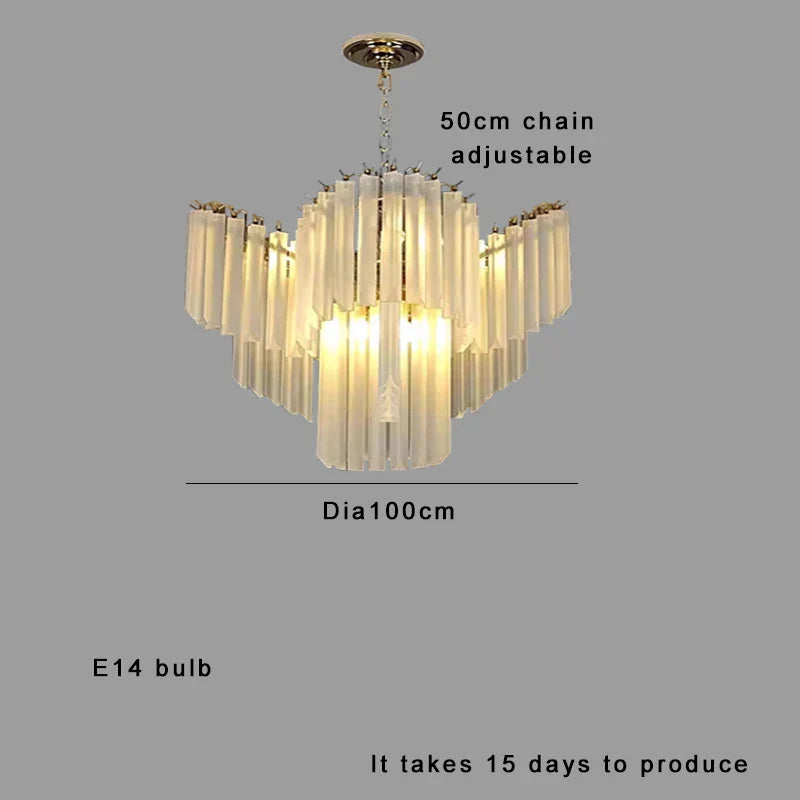 Decorbites™ Kristallglas-Lüster Elegantes Luxus Vintage-Hängeleuchte Französische Lampen