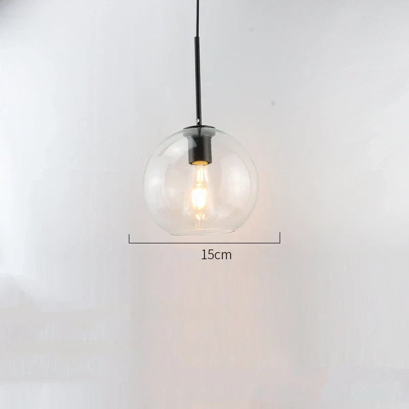 DecorBites™ Glass Ball LED Pendant Lights for Chic Home Decor and Lighting