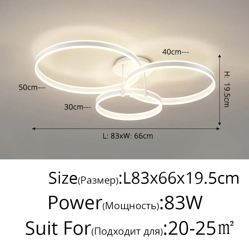 Decorbites™ LED-Acrylichtleuchter Auf/Ab-Lichter Kronleuchter für Wohnzimmer Schlafzimmer Heimdekoration