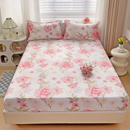Decorbites™ Japanischer Stil Dickes Spannbettlaken für Queen-/King-Size-Bett
