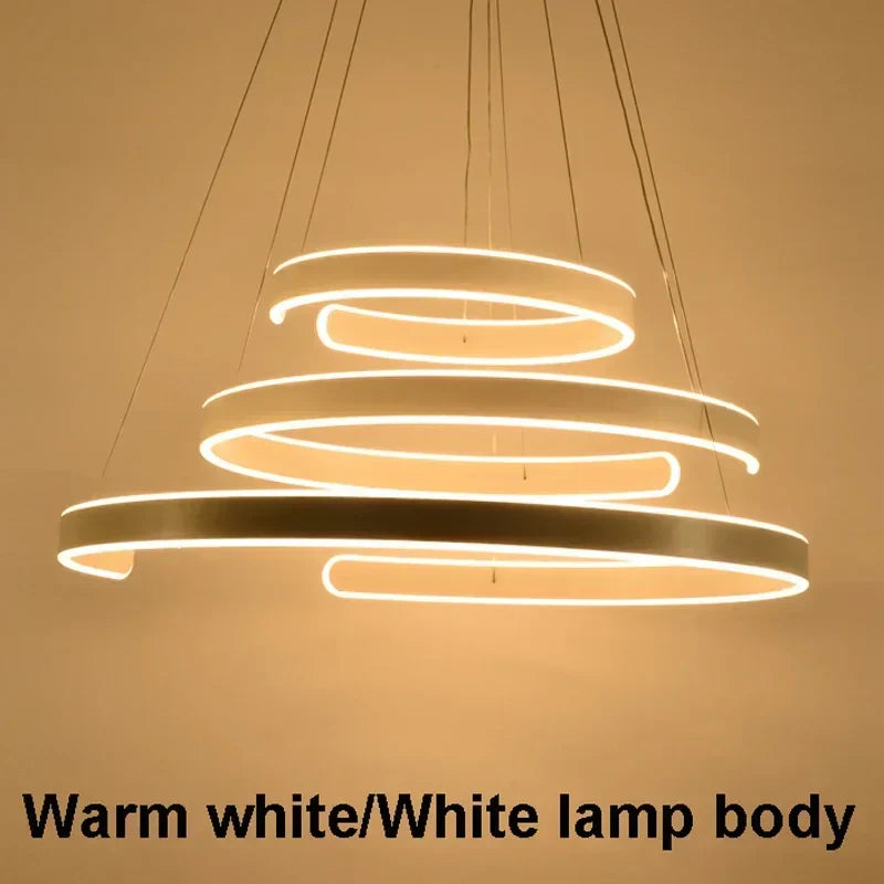 Decorbites™ Geometrische Kreisringe LED-Hängeleuchte