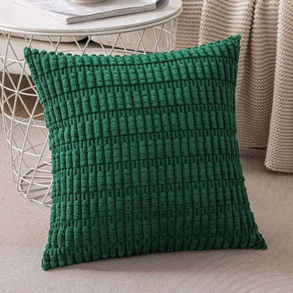 Decorbites™ Kordstoff gestreiftes Kissenbezug 18x18 Zoll Luxus Polsterhülle für das Wohnzimmer